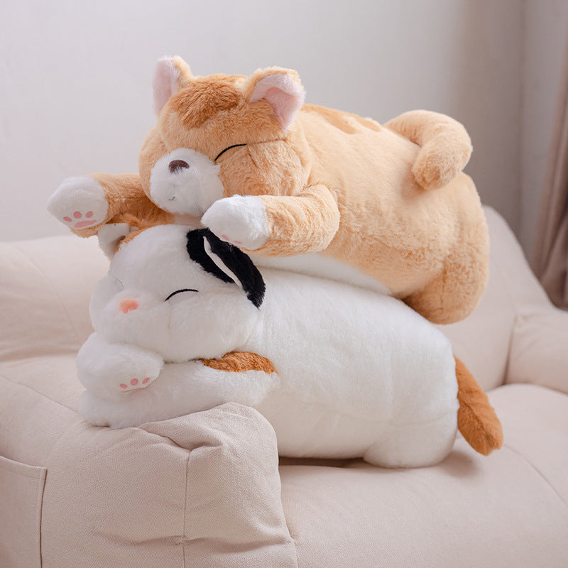 Lying Fat Cat Plush-0