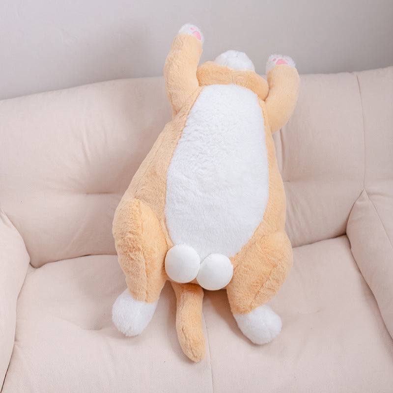 Lying Fat Cat Plush-2