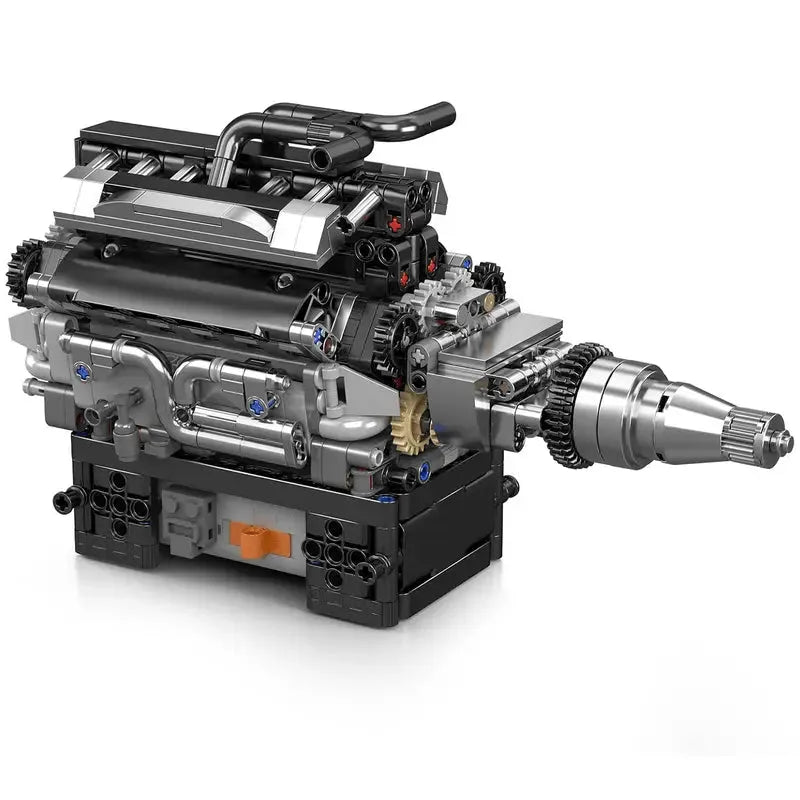 Motorised British Luxury V12 Engine 732pcs-0