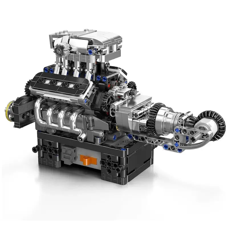 Motorised British Supercar V8 Engine 736pcs-0