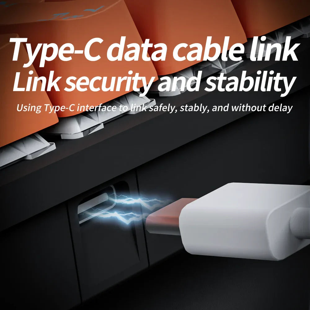 USB Mini Mechanical Gaming Keyboard 61 Key Red Switch-2