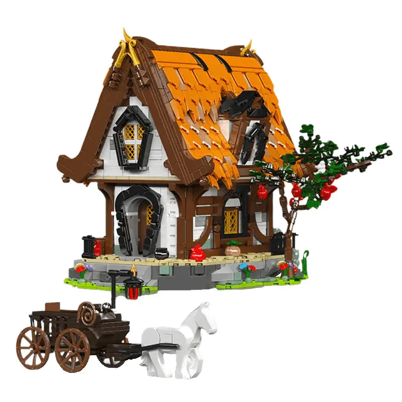 Medieval Wooden Cabin 2191pcs-0