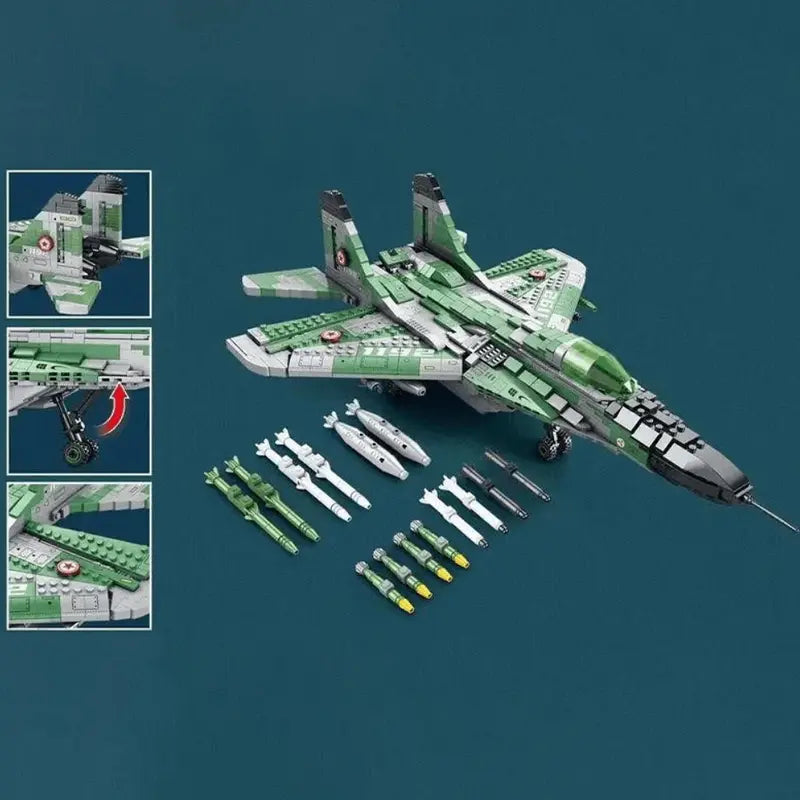 MiG Gurevich MIG-29 Fighter 1386pcs-4