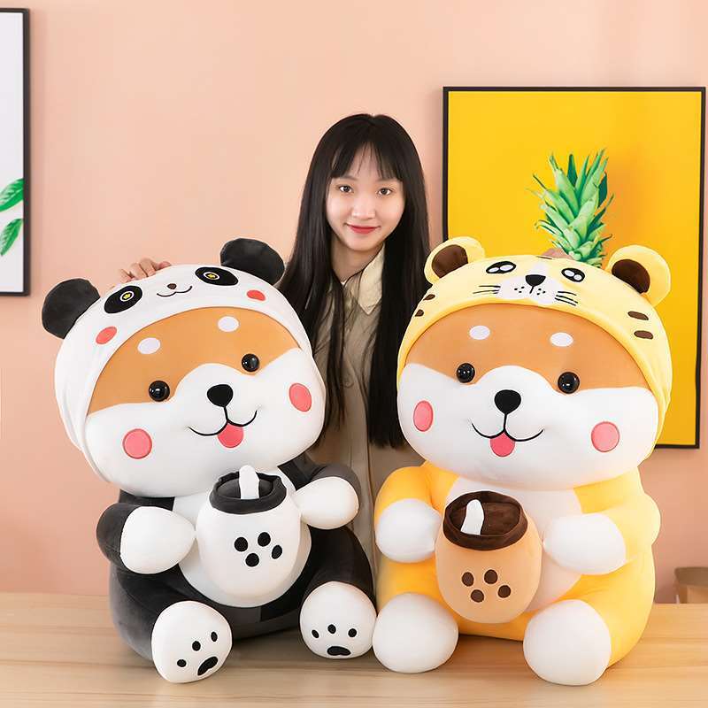 Milk Tea Dog Plush Toy-0