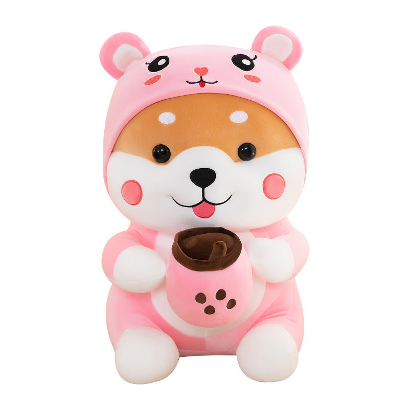 Milk Tea Dog Plush Toy-1