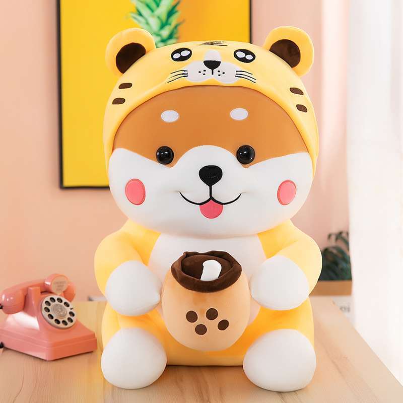 Milk Tea Dog Plush Toy-5