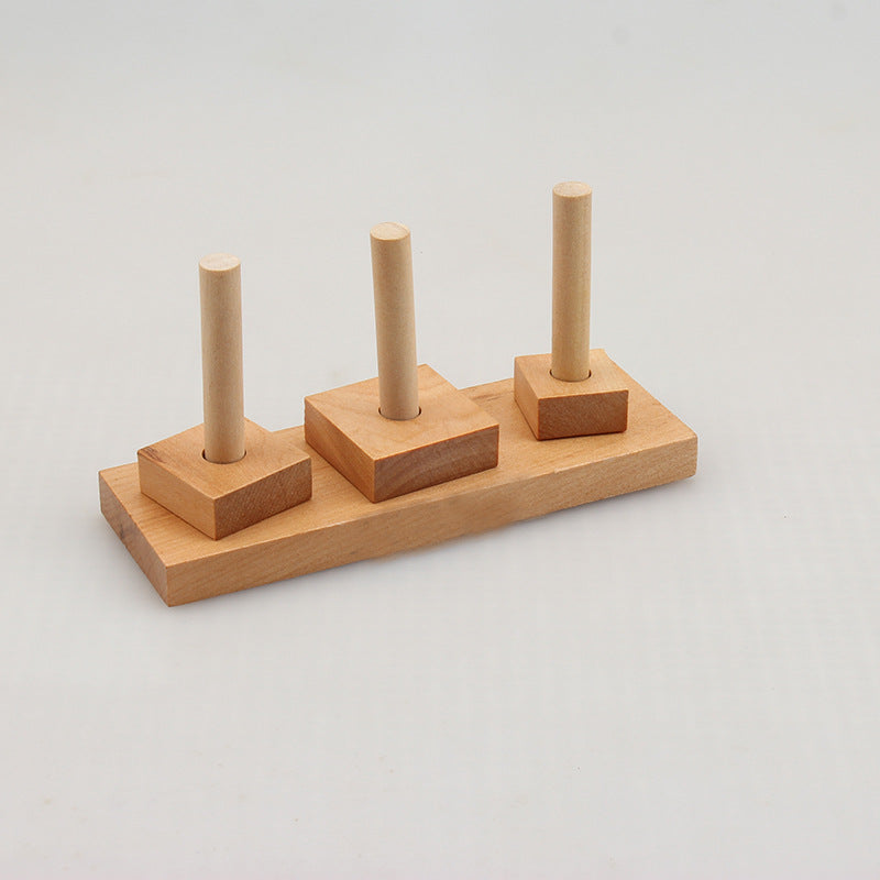 Mini Three-Layer Hanno Set Wooden Educational Toy-2