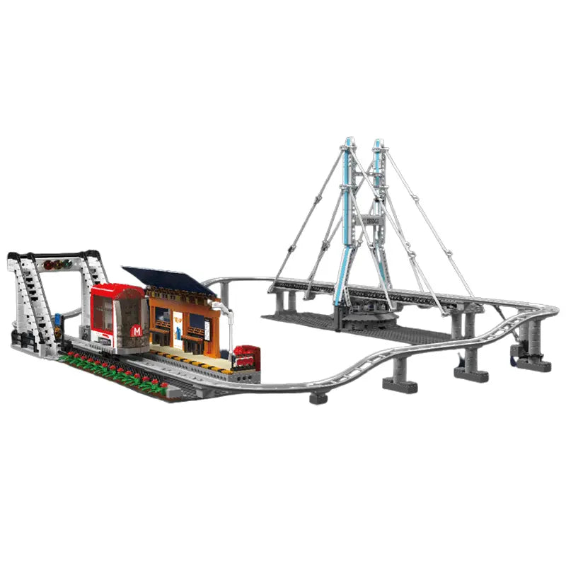 Motorised Monorail 1487pcs-0