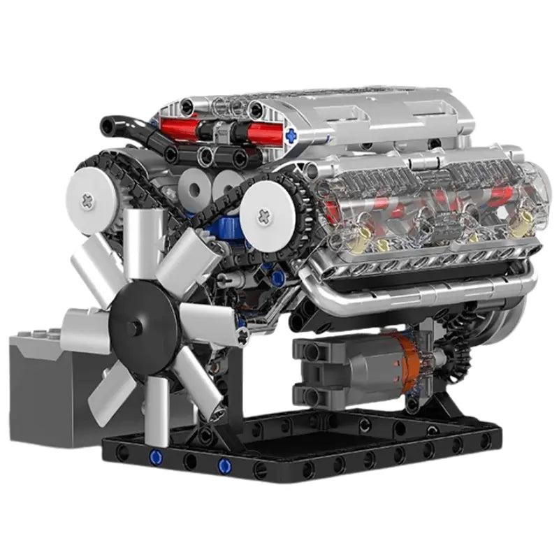 Motorised V8 Engine 534pcs-0