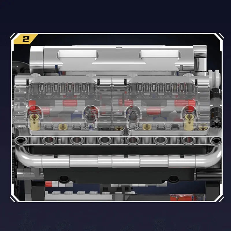 Motorised V8 Engine 534pcs-1