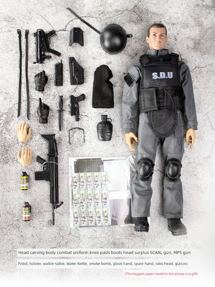 Movable Joint Military Soldier Doll-0
