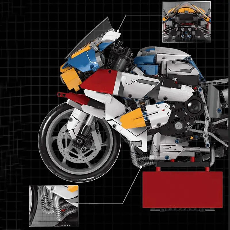 Multicolor Edition Sports Bike 1768pcs-3