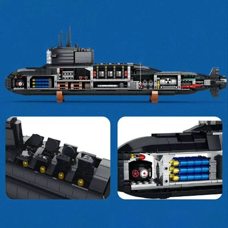 Nuclear Submarine 1497pcs-2