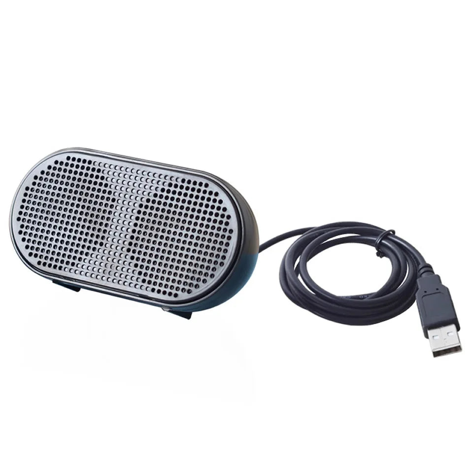 Portable USB Mini Speaker Stereo for PC & PS4 (Black)-0