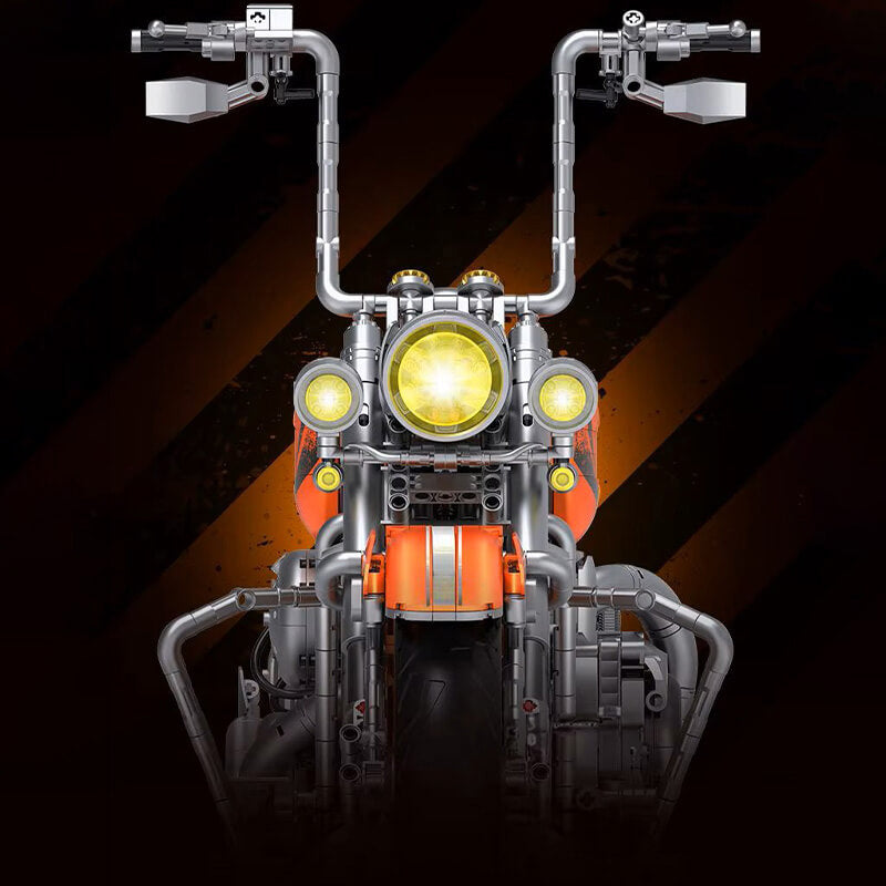 Orange Flame Heavy-Duty Bike 2391pcs-1