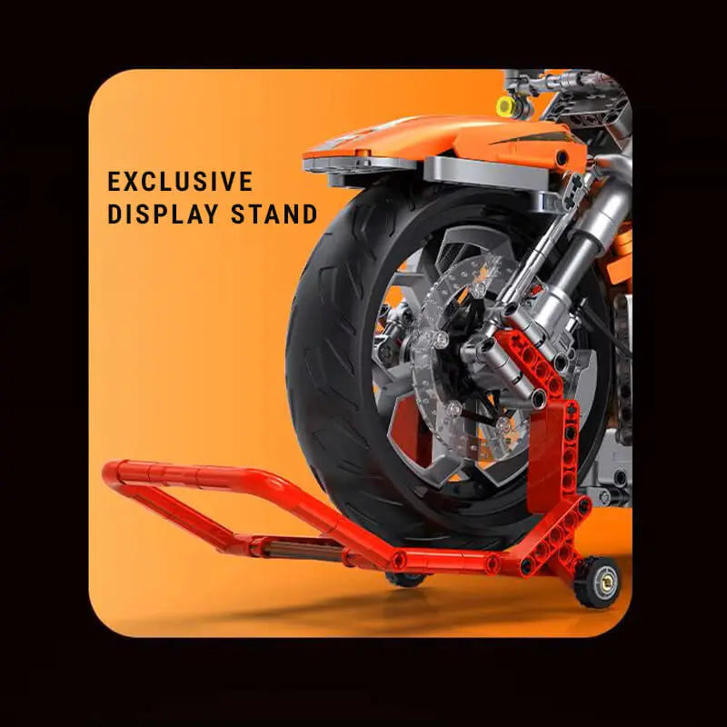 Orange Flame Heavy-Duty Bike 2391pcs-4