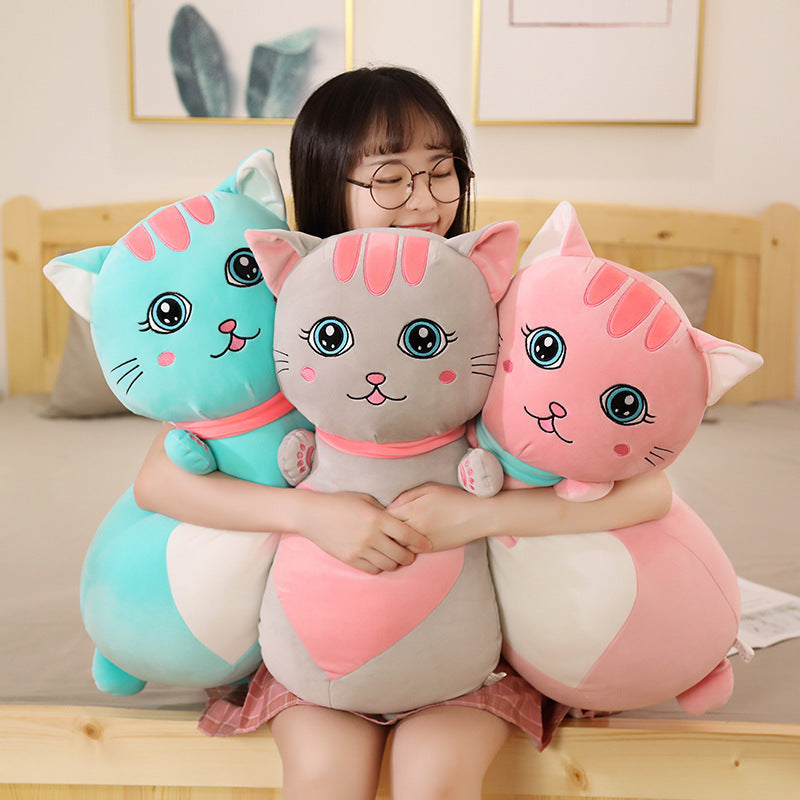 Plush Cat Couple Doll Cushions-2
