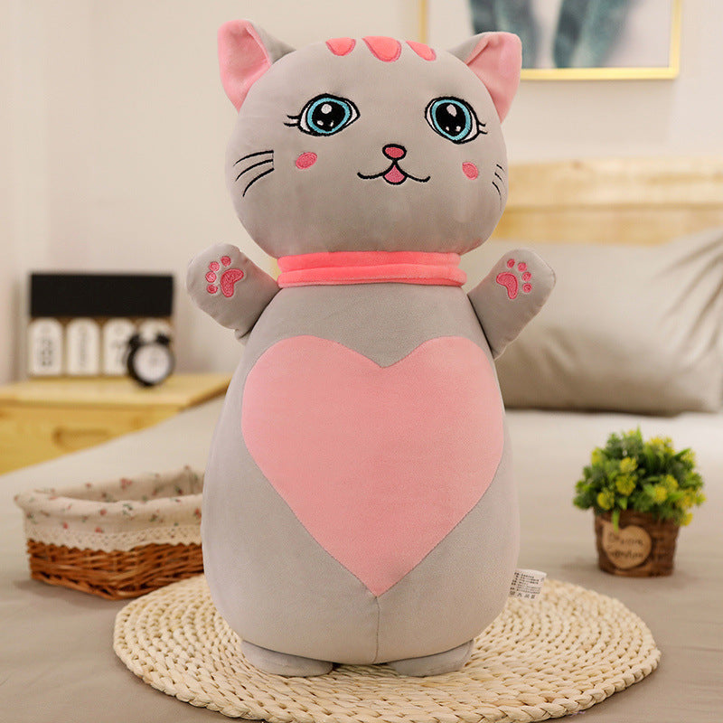 Plush Cat Couple Doll Cushions-4