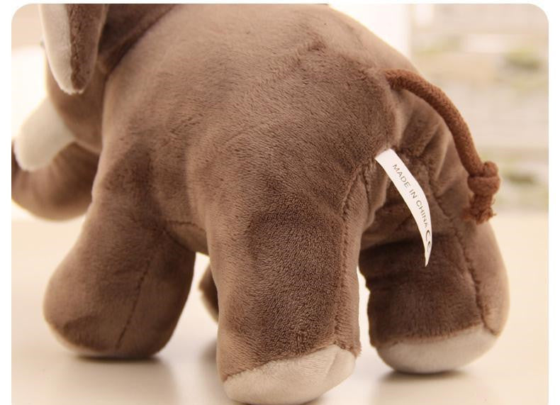 Plush Elephant, Rhino & Hippo Dolls-1