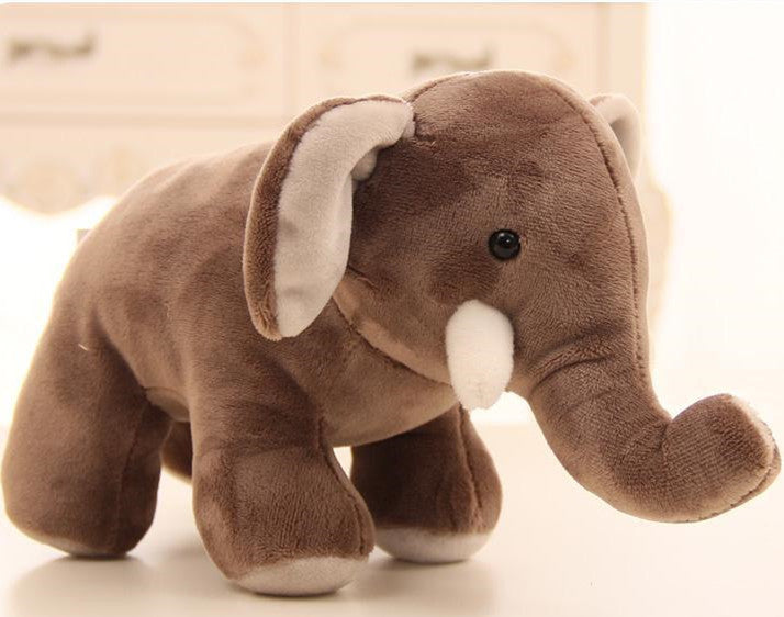 Plush Elephant, Rhino & Hippo Dolls-2