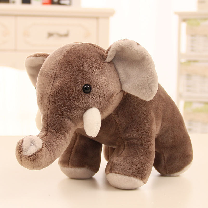 Plush Elephant, Rhino & Hippo Dolls-3