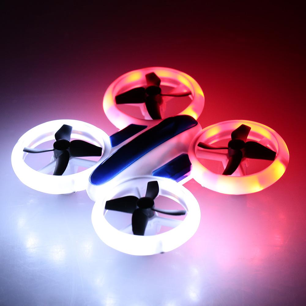 RC Drone Car Quadcopter with Altitude Hold and LED Lights - Remote Control UFO Hand Control Helicopter-0