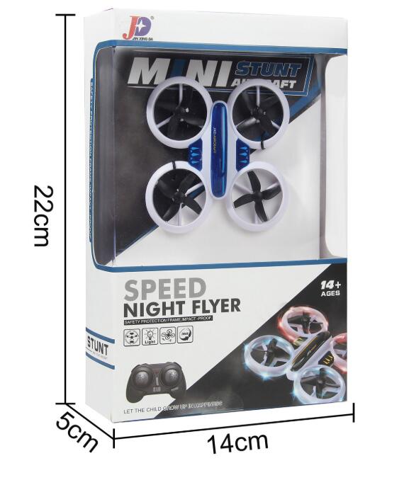 RC Drone Car Quadcopter with Altitude Hold and LED Lights - Remote Control UFO Hand Control Helicopter-3