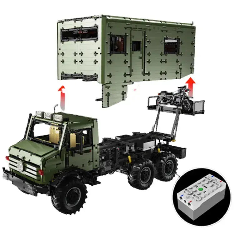 REMOTE CONTROLLED 6 WHEELED UNIMOG 6689PCS-2