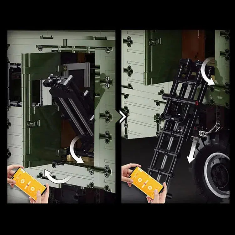 REMOTE CONTROLLED 6 WHEELED UNIMOG 6689PCS-4