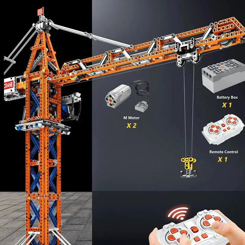 REMOTE CONTROLLED TOWER CRANE 1287PCS-4