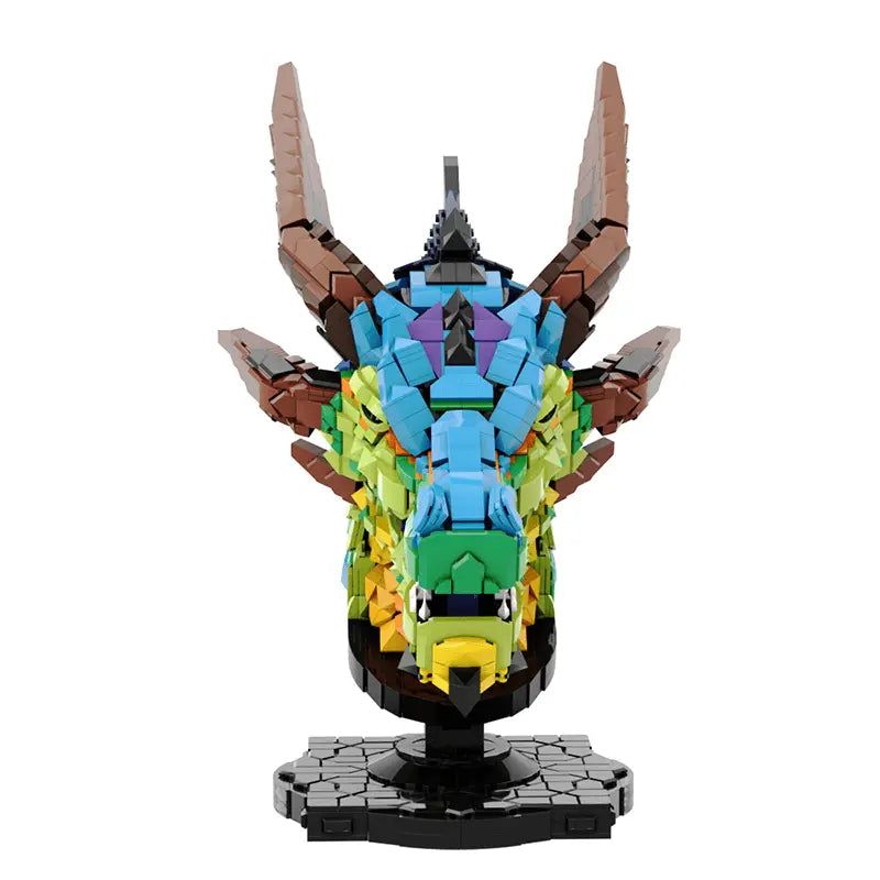 Rainbow Dragon Head 2581pcs-1