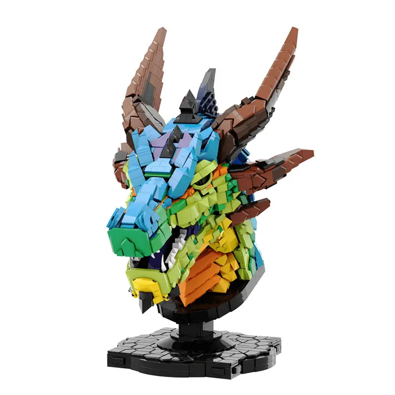 Rainbow Dragon Head 2581pcs-2