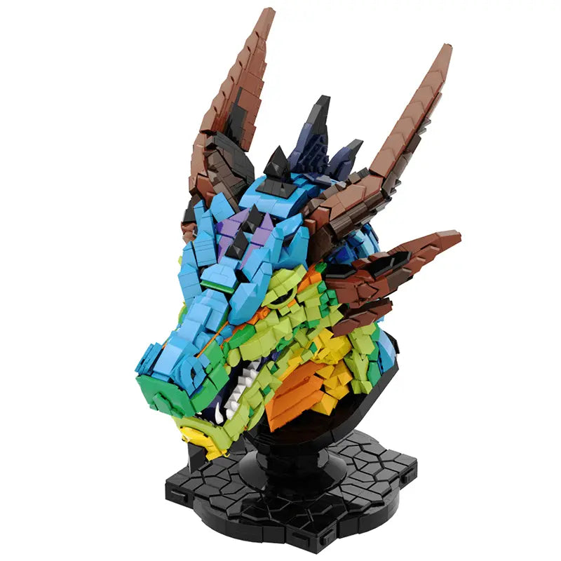 Rainbow Dragon Head 2581pcs-3