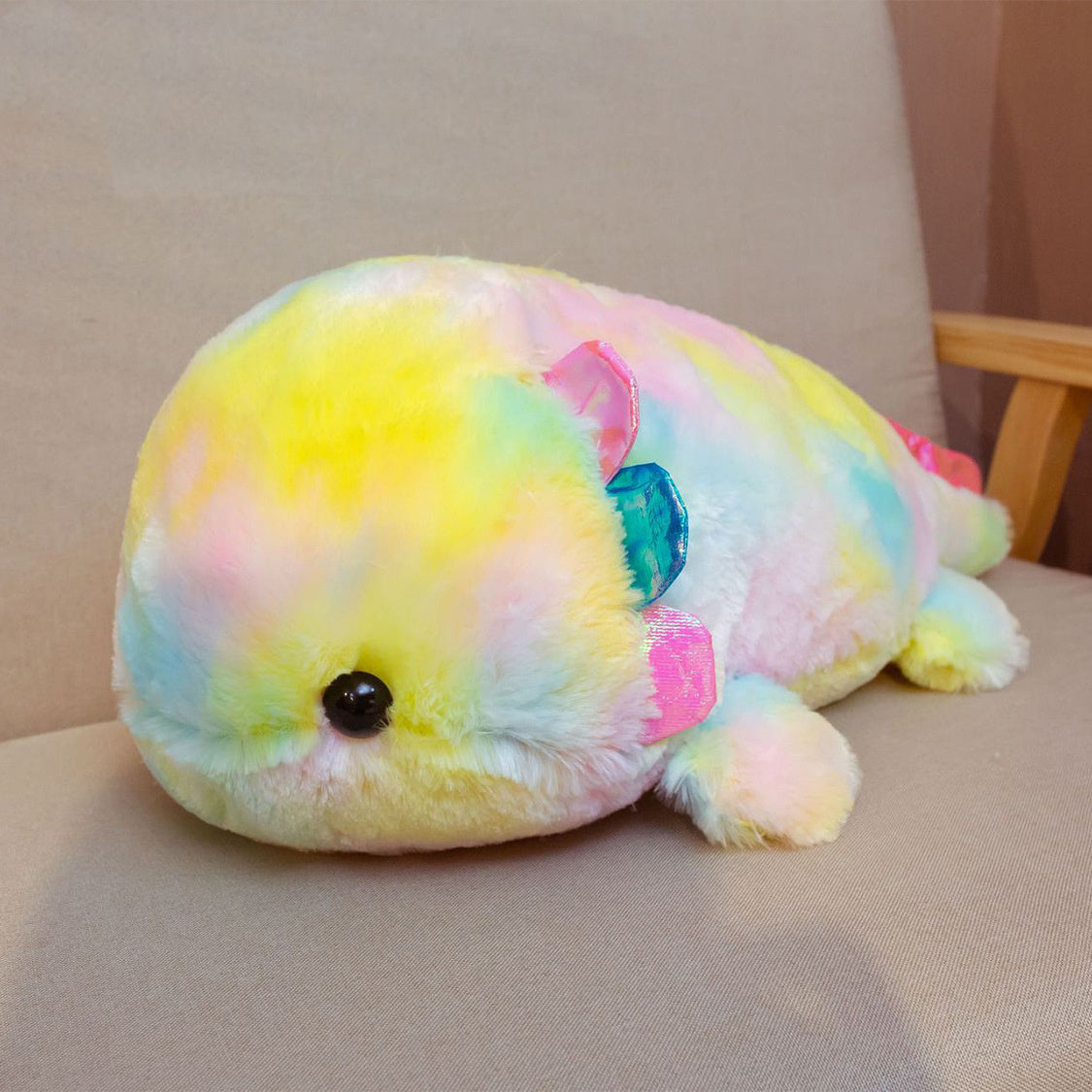 Rainbow Mexican Salamander Plush Toy-3