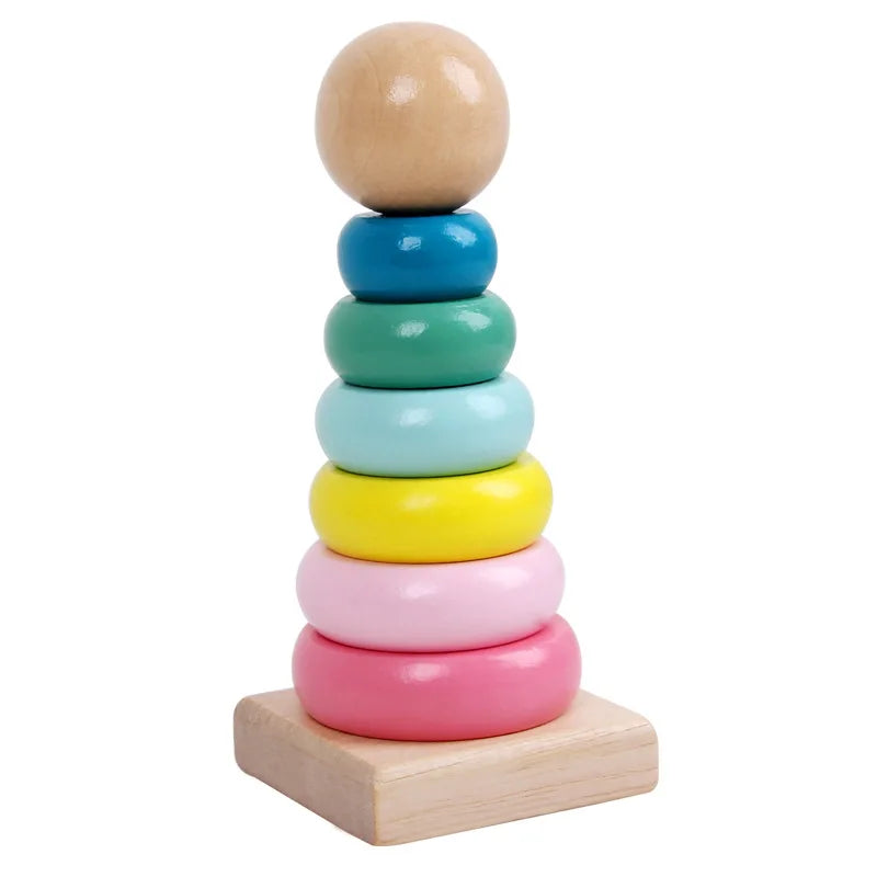 Rainbow Stack Tower Worm Puzzles-5