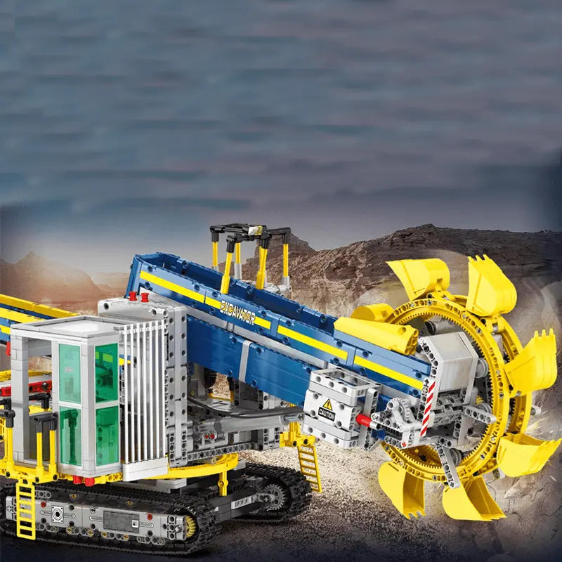 Remote Controlled Bucket Wheel Excavator 3187pcs-1