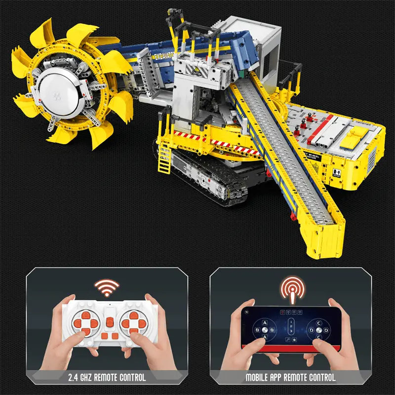 Remote Controlled Bucket Wheel Excavator 3187pcs-2