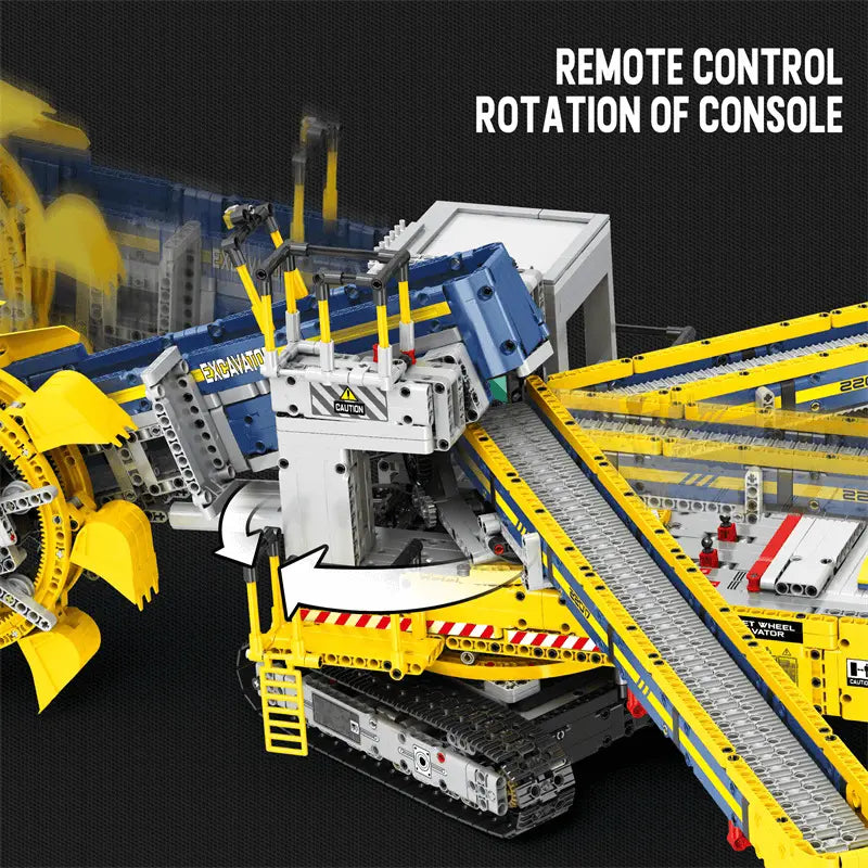 Remote Controlled Bucket Wheel Excavator 3187pcs-4
