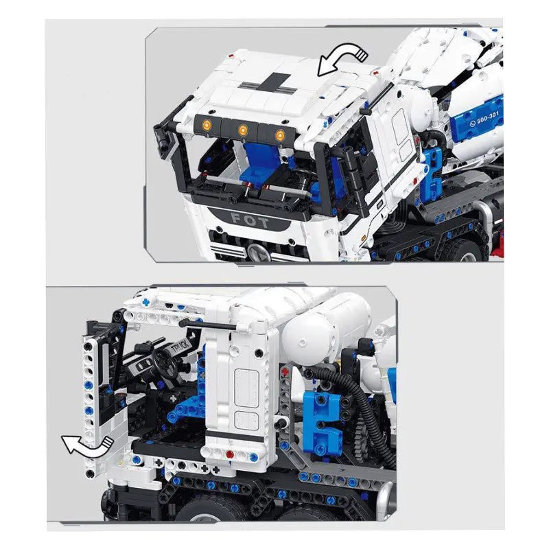 Remote Controlled Cement Truck 2431pcs-4