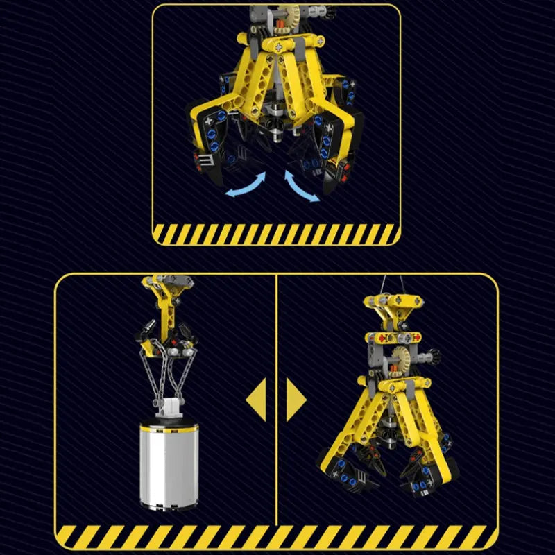 Remote Controlled City Building Crane 1730pcs-1