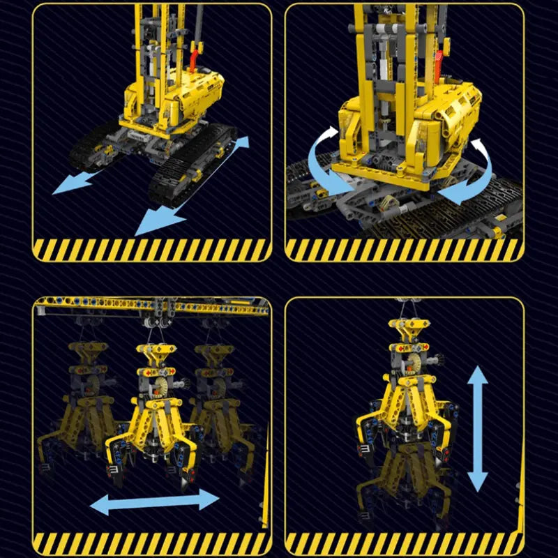 Remote Controlled City Building Crane 1730pcs-4