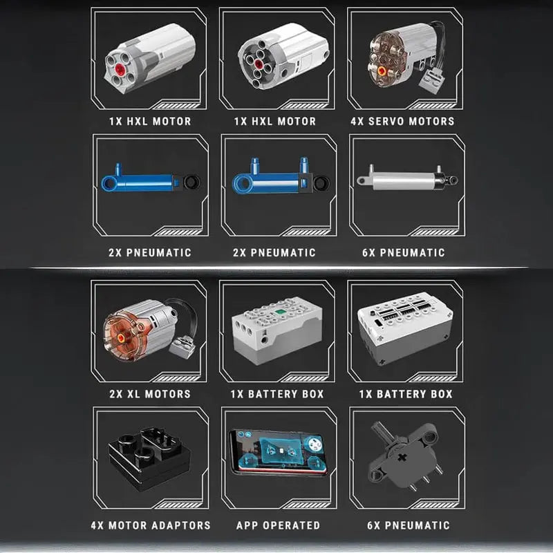 Remote Controlled Pneumatic Claw Excavator 4194Pcs-4