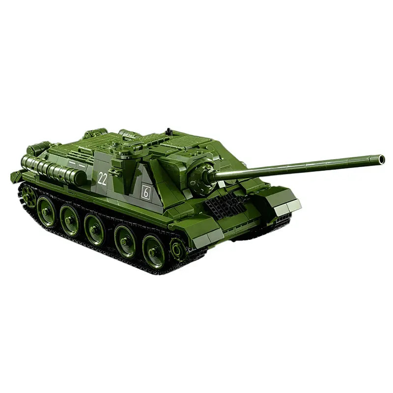 Remote Controlled SU-100 Tank Destroyer 1700pcs-0