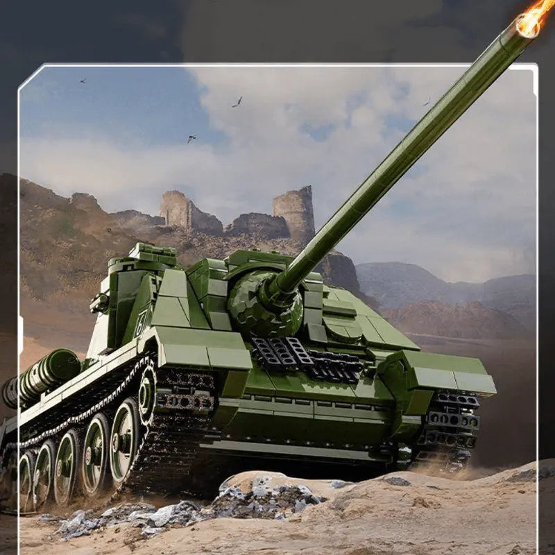 Remote Controlled SU-100 Tank Destroyer 1700pcs-1