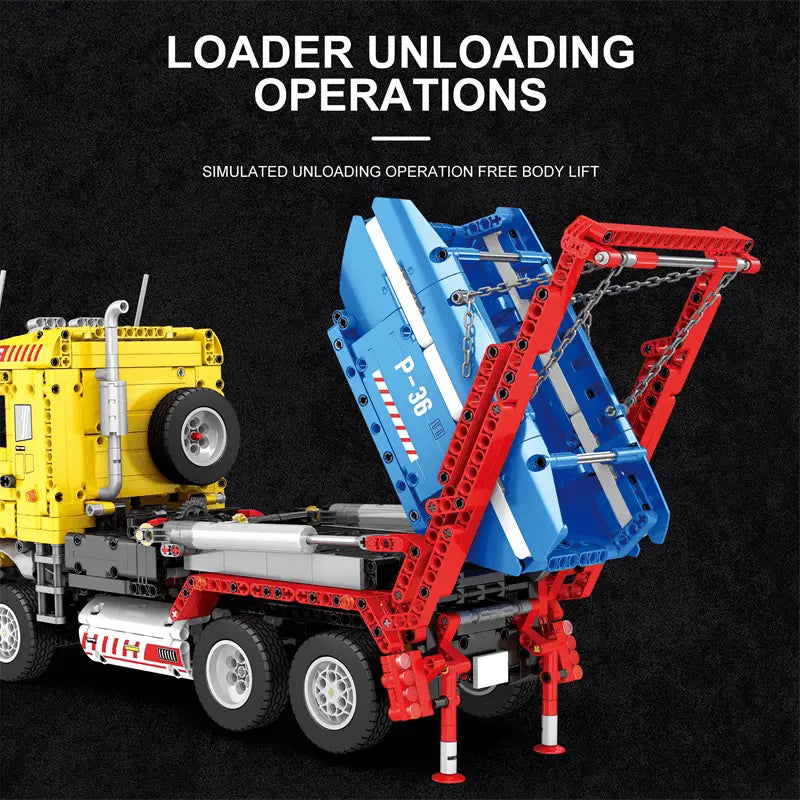 Remote Controlled Skip Dump Truck 1917pcs-3