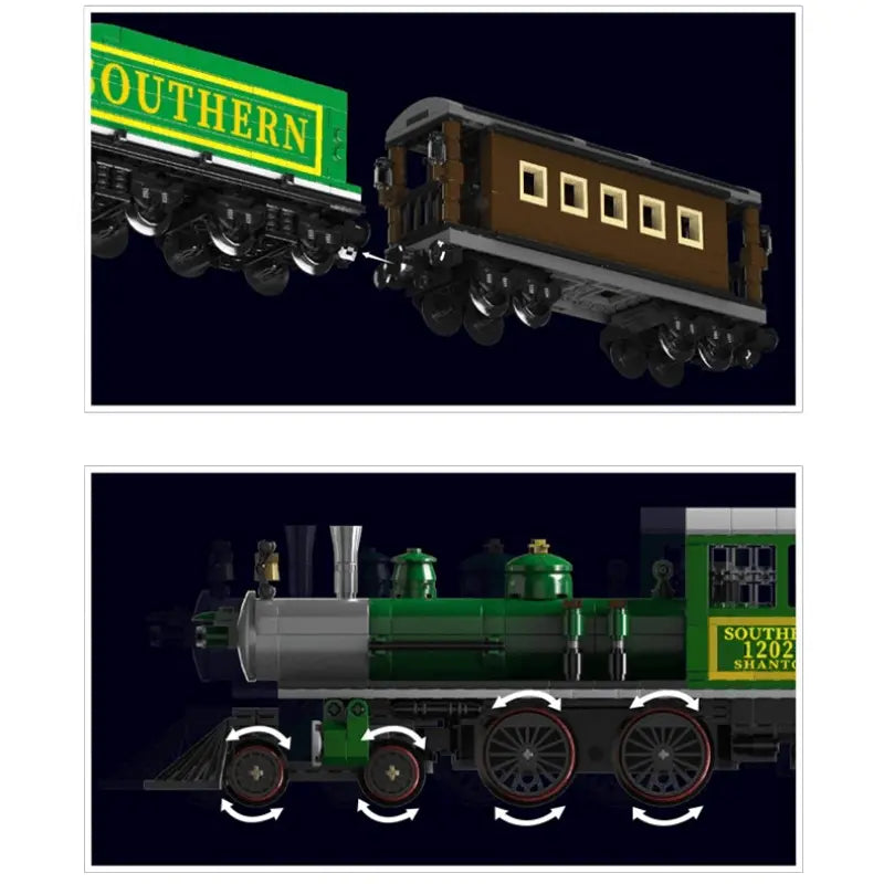 Remote Controlled Southern Steam Locomotive 1211pcs-4