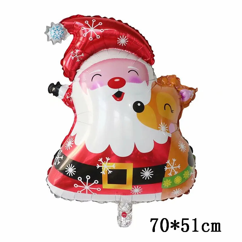 Cheerful Santa Claus Foil Christmas Balloon - 70x51cm-1