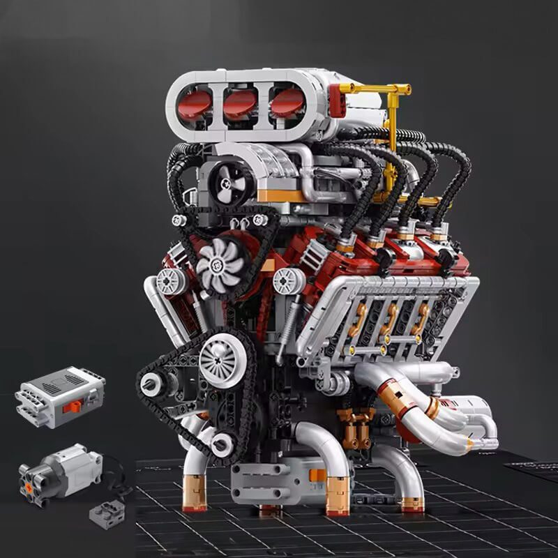 Supercharged V8 American Engine 2346Pcs-2