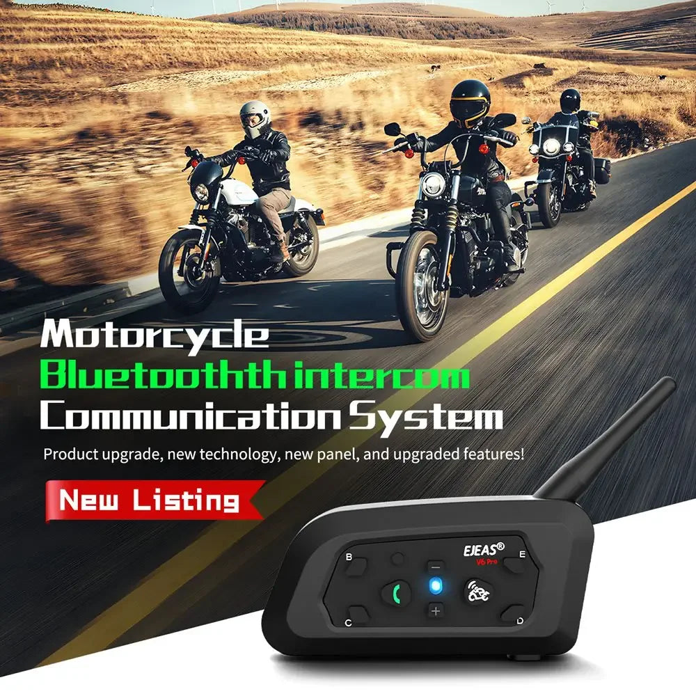 1200M Bluetooth Motorcycle Helmet Intercom Headset-2