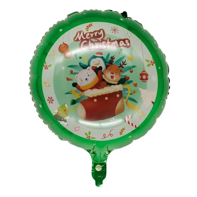 Cheerful Santa Claus Foil Christmas Balloon - 70x51cm-4